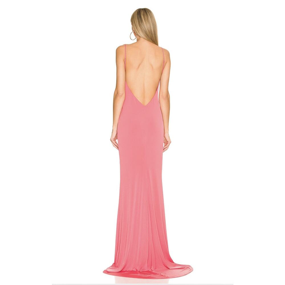 Katie May Great Kate Gown Maxi Dress coral pink size large L - Picture 3 of 10